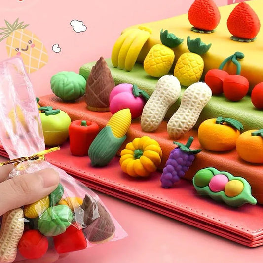 VEGETABLE AND FRUIT ERASERS