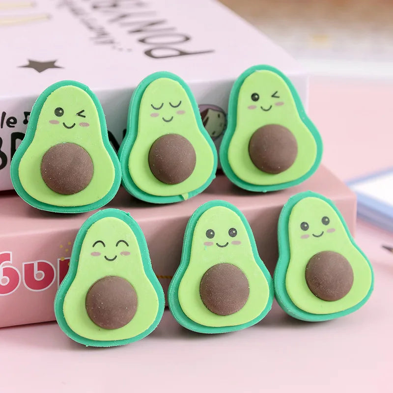 AVOCADO ERASERS 4PCS