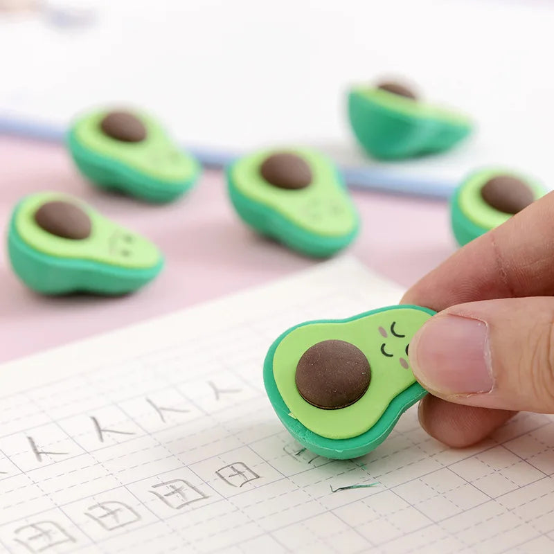 AVOCADO ERASERS 4PCS