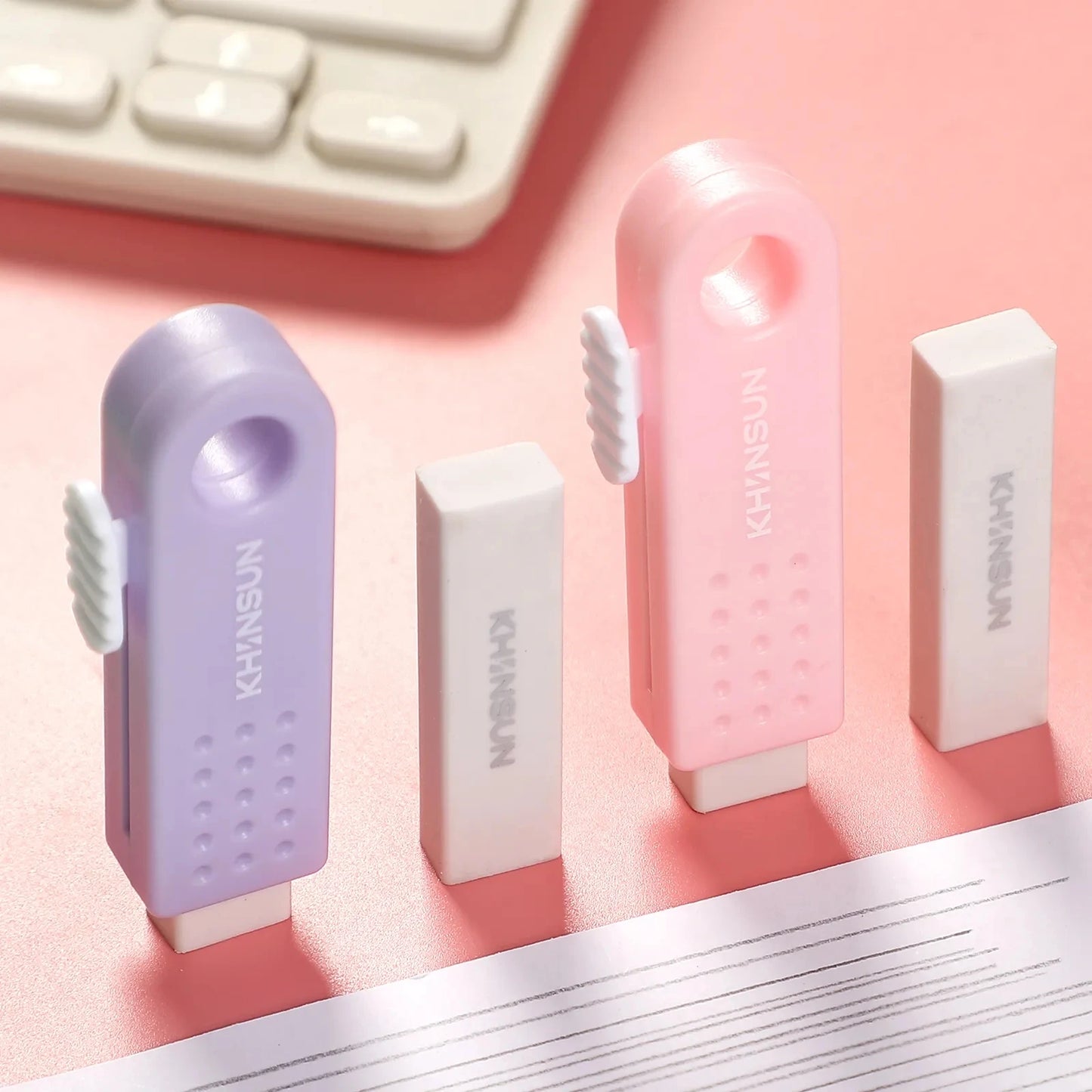 COLORFUL PUSH PULL ERASER