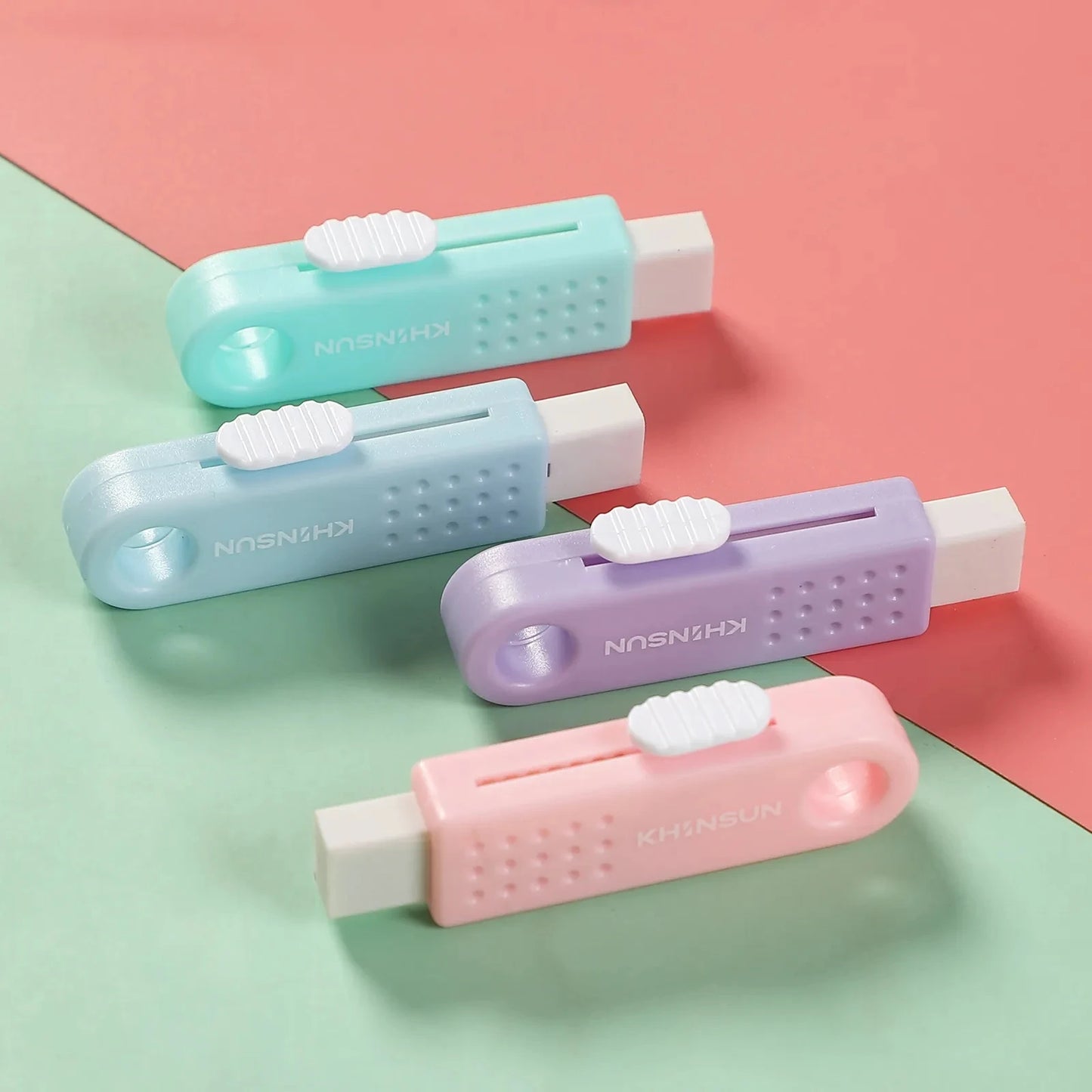 COLORFUL PUSH PULL ERASER